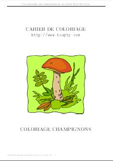 champignon Livre de coloriage 2