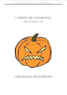 coloriage halloween au format pdf