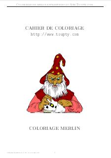 merlin enchanteur album de coloriage 2