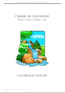 coloriage nature