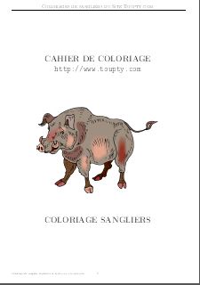 sanglier album de coloriage 1 pdf