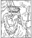 jésus et la couronne d'épine