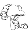 dessin 5 de champignon a imprimer