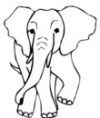 dessin a imprimer elephant