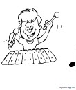 le garçon jouant du xylophone