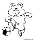 l'ours footballeur
