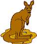 coloriage de kangourou