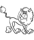 clip art lion a imprimer & colorier