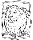lion dessin pour imprimer et colorier