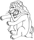 lion coloriage pour impression et coloriage