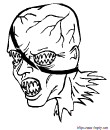 Coloriage Monstre homme mutant | Toupty.com