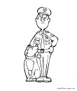 le policier et son chien