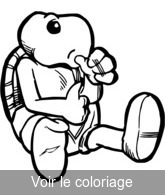 imprimer dessin bébé tortue