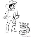 le serpent et le cow boy
