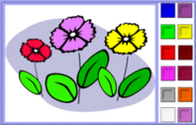 coloriage en ligne de fleurs