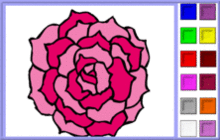 coloriage en ligne 2 fleur-2