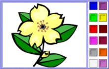 coloriage en ligne 3 fleur-2