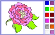 coloriage en ligne 1 fleur