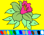 coloriage en ligne 1 fleurs