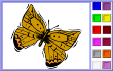 coloriage en ligne 6 papillon