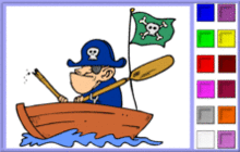 coloriage en ligne 2 pirates